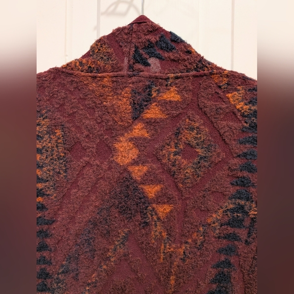 Lucky Brand Aztec Western Fringe Cardigan | Xsmall - Picture 5 of 5